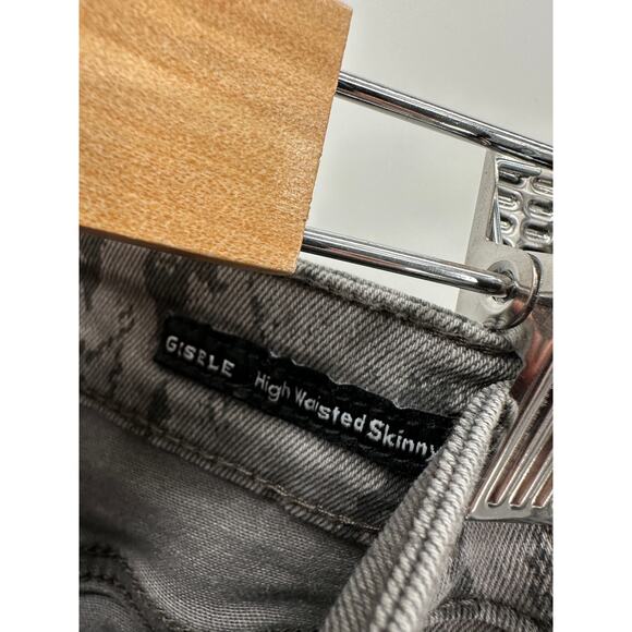 Dear John Gisele Grey Printed High Waisted Skinny Jeans Women's Size 28 - Picture 6 of 11